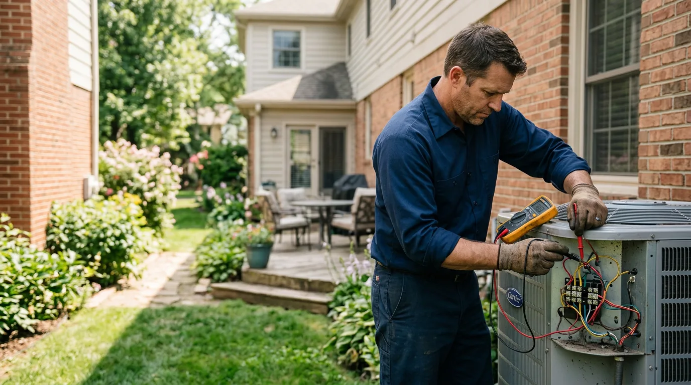 HVAC technician working near Ripley, NY